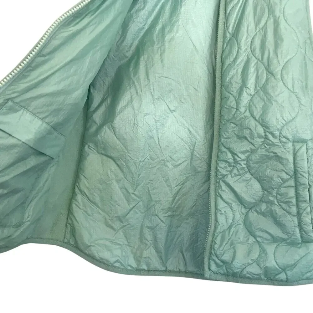 J. Crew Lightweight Mint Green Quilted Outdoor Puffer Vest, Athleisure, S